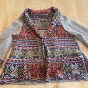 Free People Multicolor Patterned Cardigan